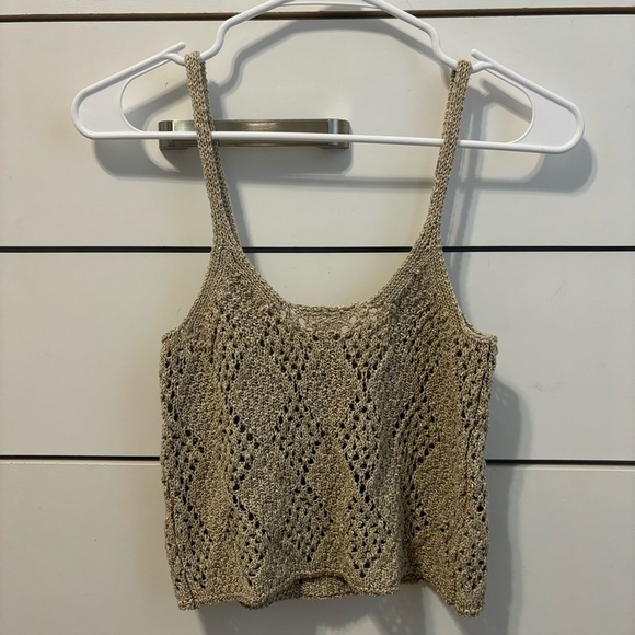Free People glisten cami top in crochet knit - Picture 2 of 6